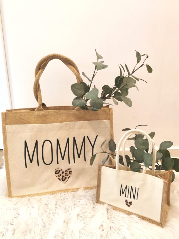 Personalisierter Leo Jute Shopper – Bild 2