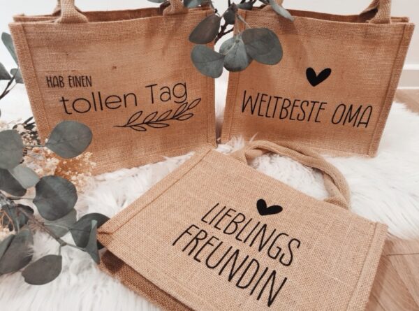 Jute Geschenktasche – Bild 2