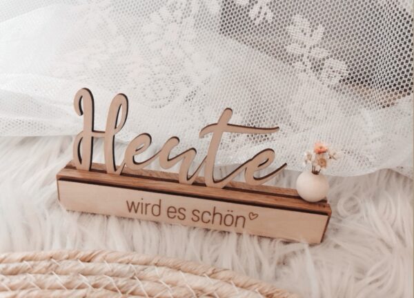 Holzaufsteller mit Wunschaufschrift – Bild 3